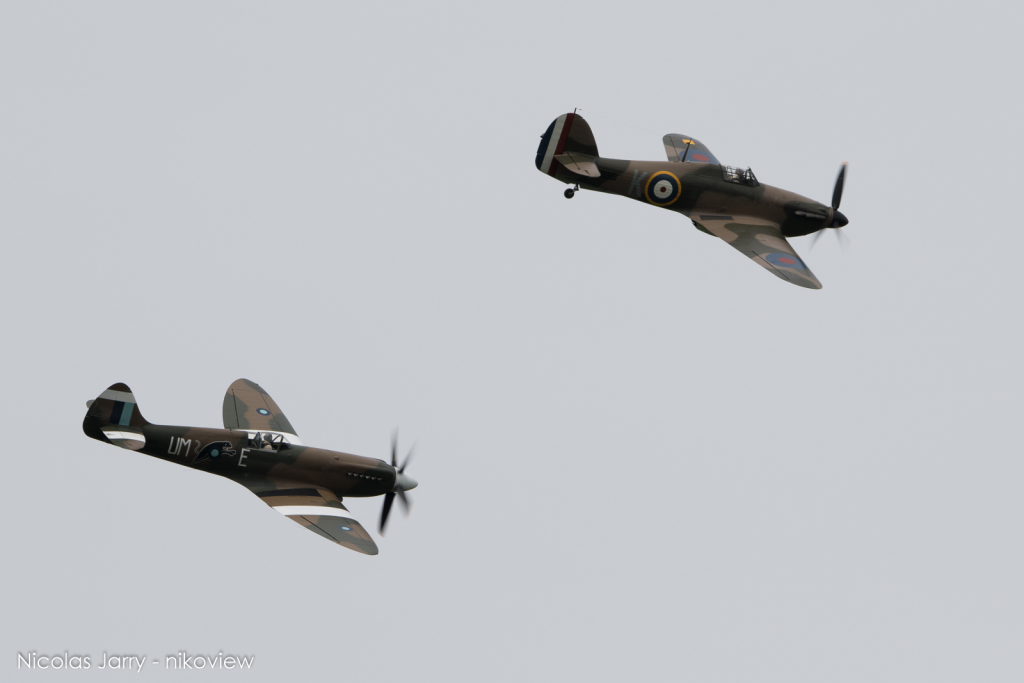 Spitfire Mk XIX + Hurricane